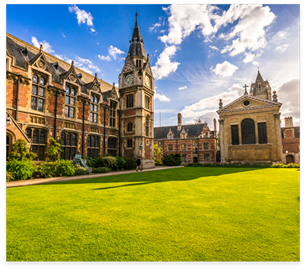 Courtyard outside of university building